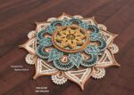 Archivos de corte láser de mandalas multicapa para decoración y artesanía DIY