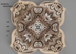 Archivos de corte láser para mandalas multicapa decorativas y personalizables - Imagen 4