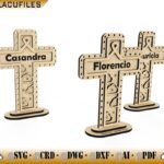Cruces personalizadas de corte láser para homenajes únicos a tus seres queridos