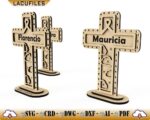 Cruces personalizadas de corte láser para homenajes únicos a tus seres queridos - Imagen 2