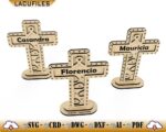 Cruces personalizadas de corte láser para homenajes únicos a tus seres queridos - Imagen 3
