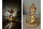 Planos SVG de casa de Halloween para corte láser Glowforge - Archivos creativos y personalizables - Imagen 2