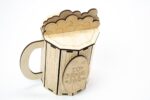 Corte láser Día del Padre: diseño SVG para tazas y cerveza de madera personalizadas - Imagen 4
