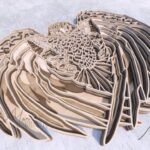Corte Láser de Águila Americana para Decoración de Pared y Proyectos Creativos