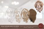 Cachorro de Dachshund Bonito para Cortes de Láser - Plantillas y Diseños Personalizados - Imagen 4