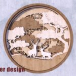 Venado del Sol Diseño de Corte Láser: Decoraciones Adorables para Manualidades Creativas