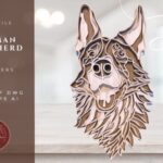 Adornos Personalizados de Corte láser para Perros Pastor Alemán - Decoración Única y Original