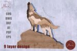 Diseño de Lobo Aullador para Corte Láser | Arte y Decoración Personalizada - Imagen 3