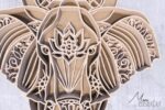 Mandala de Elefante Multicapa para Corte Láser - Diseño Exclusivo para Artesanía Creativa - Imagen 3