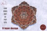 Mandala Multicapa Personalizado para Corte Láser - Diseño Decorativo y Artesanal - Imagen 8