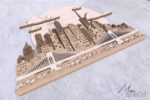 Diseño de Cortes Láser de Horizonte Urbano - Plantilla Personalizable para Decoración 3D - Imagen 5