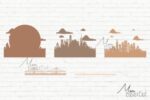 Diseño de Cortes Láser de Horizonte Urbano - Plantilla Personalizable para Decoración 3D - Imagen 8