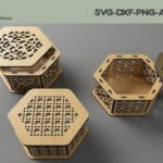 Caja de regalo personalizada de madera decorativa - Corte láser para eventos especiales