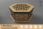Caja de regalo de madera decorativa personalizada con corte láser para ocasiones especiales - Imagen 3