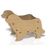 Caja para perros y mascotas - Diseño exclusivo cortado con láser para comodidad y estilo