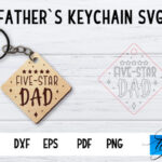 Llavero del Día del Padre en SVG | Diseño para Corte Láser y Personalización