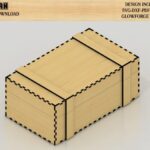 Caja de regalo personalizada con diseño cortado a láser y tapa, ideal para sorpresas únicas