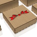 Caja de regalo personalizada y caja de flores cortada con láser para ocasiones especiales