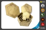 Conjunto de cajas hexagonales personalizadas para corte láser - DIY y decorativas - Imagen 2