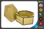 Conjunto de cajas hexagonales personalizadas para corte láser - DIY y decorativas - Imagen 5