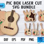 Caja de Guitarra SVG para Corte Láser | Diseño Personalizado y Creativo