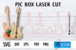 Caja de Guitarra SVG para Corte Láser | Diseño Personalizado y Creativo - Imagen 4