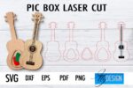 Caja de Guitarra SVG para Corte Láser | Diseño Personalizado y Creativo - Imagen 5