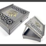 Soporte de caja para Corán - Plantillas SVG de corte láser personalizadas