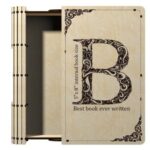 Caja de libro deslizante personalizada con corte láser para almacenamiento elegante y seguro