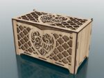 Caja de Madera Decorativa con Corazón Corte Láser para Regalos Personalizados - Imagen 2