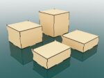 Plantilla de 12 cajas con tapa abatible para corte láser - Diseño personalizable y fácil de usar - Imagen 2