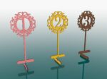 Números de mesa para boda (1-10) archivos para corte láser personalizables y elegantes - Imagen 2