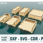 Paquete de 6 Cajas Deslizantes para Corte Láser - Personalizables y Listas para Usar