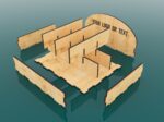 Caja organizadora con compartimentos ajustables - Diseño para corte láser personalizado - Imagen 3