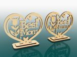 Adorno Corazón para Mamá - Diseño Exclusivo para Corte Láser Personalizado - Imagen 2