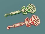 Rosa Personalizada para Regalo a Mamá - Diseño Exclusivo para Corte Láser - Imagen 2