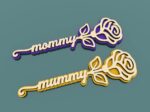Rosa Personalizada para Regalo a Mamá - Diseño Exclusivo para Corte Láser - Imagen 3