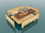 Caja decorativa de cisne cortada con láser para manualidades y decoración del hogar. - Imagen 3