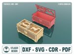 Caja decorativa de madera | Archivos SVG para corte láser personalizable