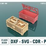 Caja decorativa de madera | Archivos SVG para corte láser personalizable