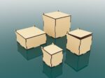 Plantilla de 12 cajas con tapa abatible para corte láser - Diseño personalizable y fácil de usar - Imagen 4