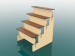 Archivos SVG para Corte Láser: Soporte de Exhibición de 4 Estantes en Madera - Imagen 3