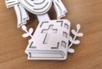 Cruz Religiosa con Biblia - Patrón de Corte Láser para Marquetería (PDF, DXF, SVG, EPS) - Imagen 4