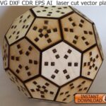 Archivos SVG y DXF de pelota de fútbol para corte láser - Planos vectoriales listos para Glowforge