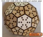 Archivos SVG y DXF de pelota de fútbol para corte láser - Planos vectoriales listos para Glowforge - Imagen 6