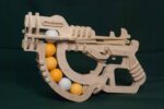 Pistola de Juguete de Ping Pong - Shooter Hecho a Mano, Archivo CNC para Corte Láser, Plan de Diseño - Imagen 3