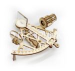 Sextante Marítimo 3D de Madera de 3 mm - Regalo Náutico Raro para Amantes del Senderismo