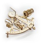Sextante Marítimo 3D de Madera de 3 mm - Regalo Náutico Raro para Amantes del Senderismo