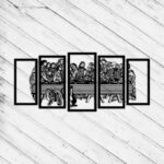 Última Cena Arte Pared Decorativo Corte Láser DXF SVG para Glowforge y CNC Router - Imagen 4