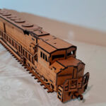 Tren Union Pacific 3mm SVG para Corte Láser - Diseño Personalizado para Decoración y Modelismo - Imagen 2